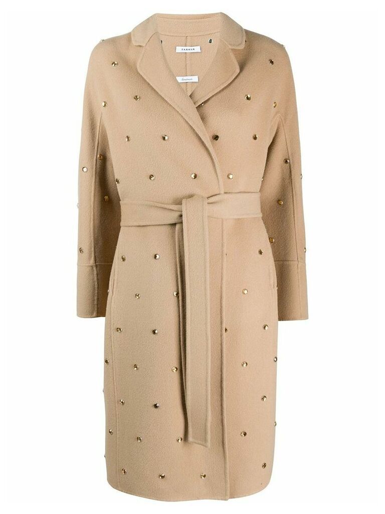 P.A.R.O.S.H. embellished trench coat - Neutrals