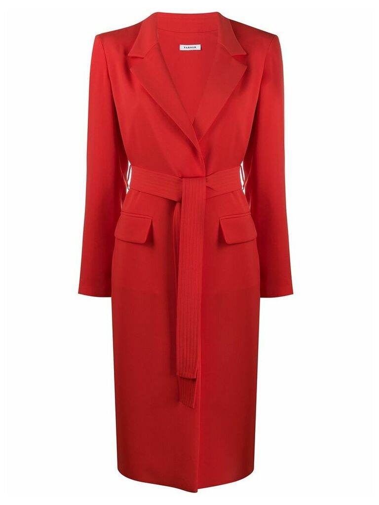 P.A.R.O.S.H. belted trench coat - Red