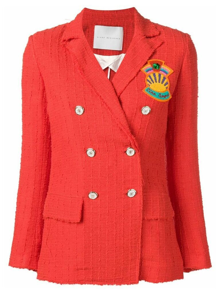 Giada Benincasa double-breasted blazer - ORANGE