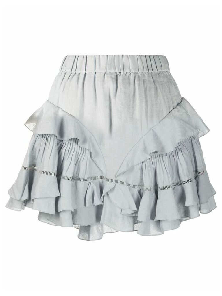 Isabel Marant Étoile Alikaya frilled skirt - Grey