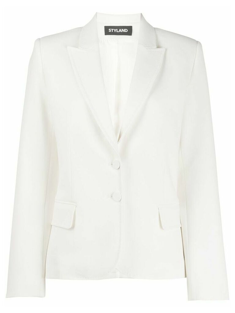 Styland tailored single-breasted blazer - White