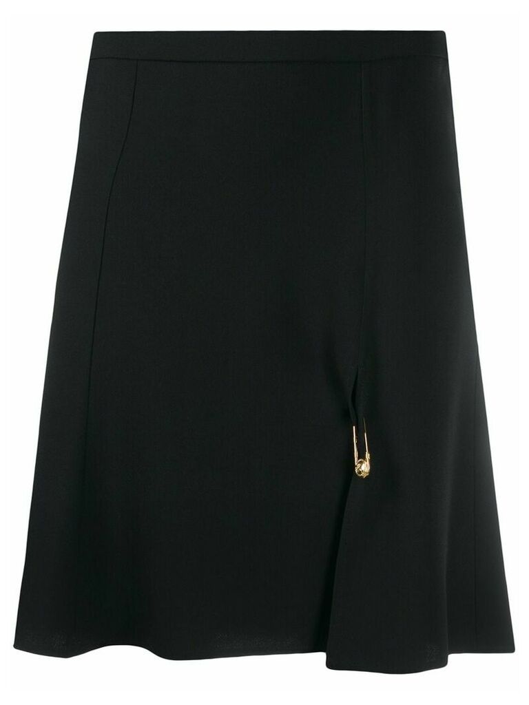 Versace Medusa pin A-line skirt - Black