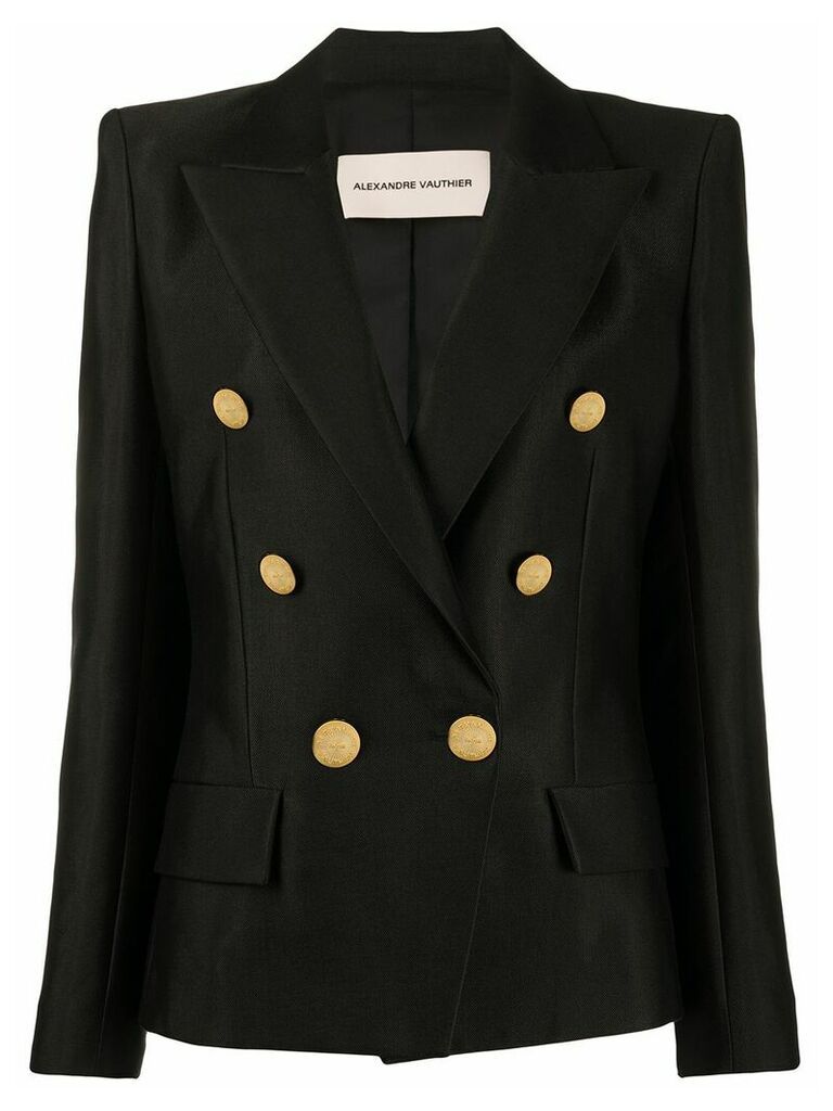 Alexandre Vauthier double breasted structured blazer - Black