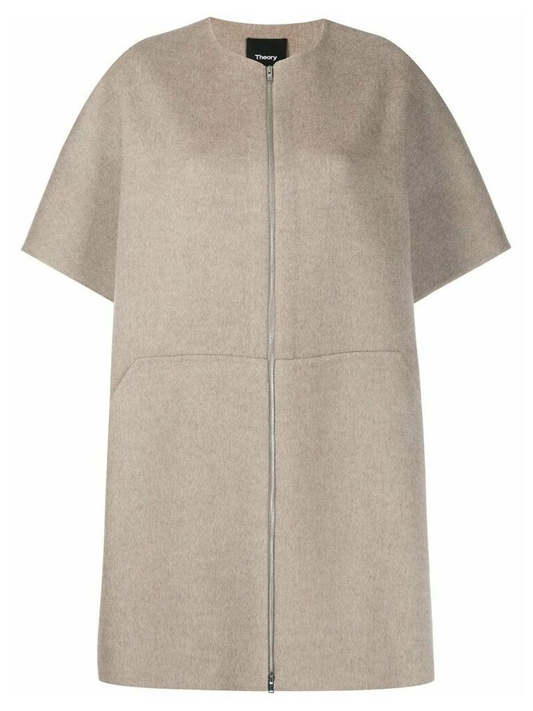 Theory double-faced bell coat - Grey