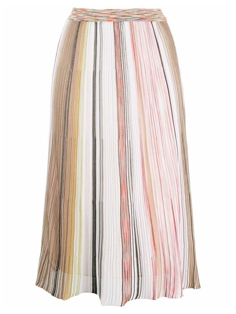 Missoni striped midi skirt - PINK