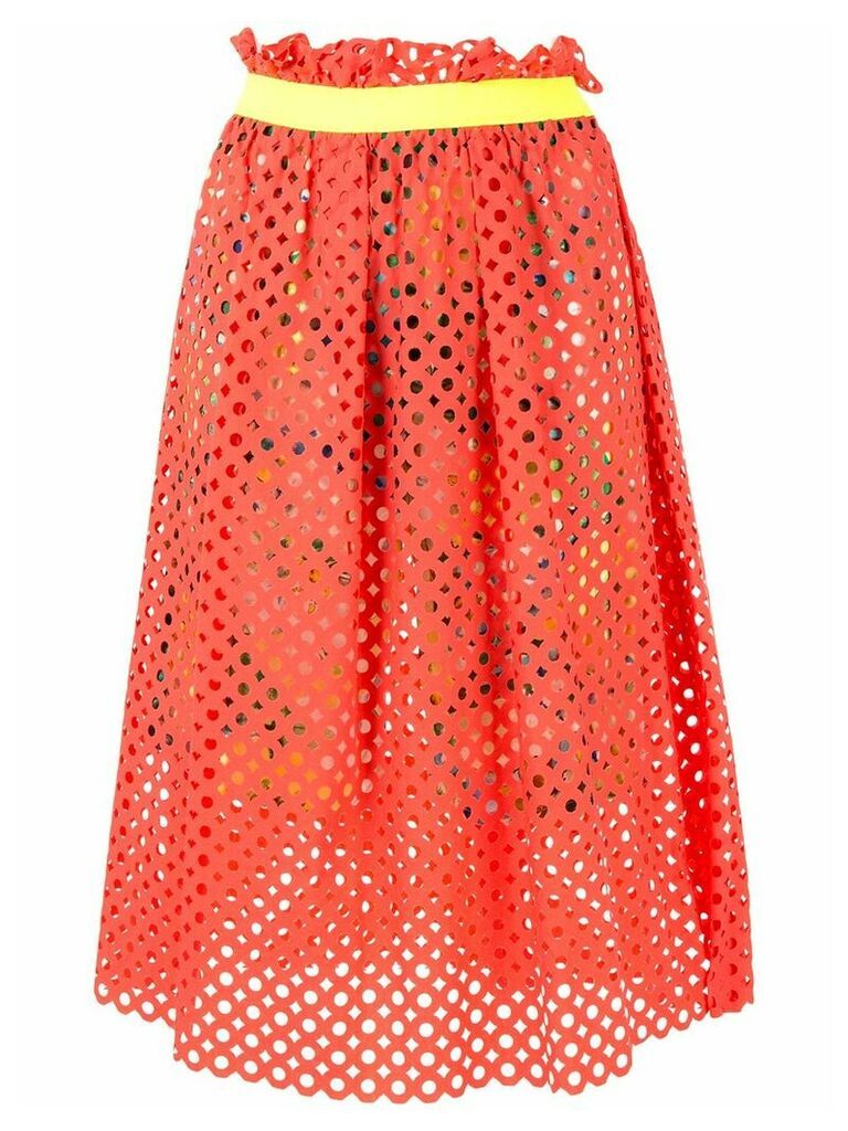 Kolor mesh layered skirt - Multicolour