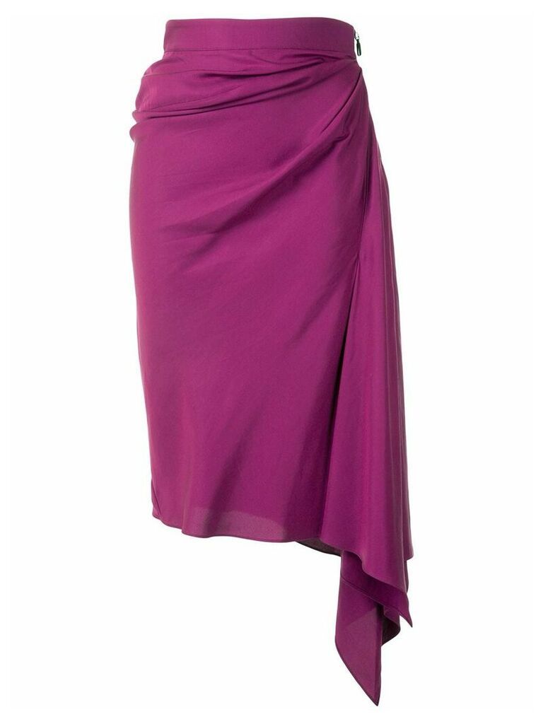 Maticevski asymmetric draped skirt - PURPLE