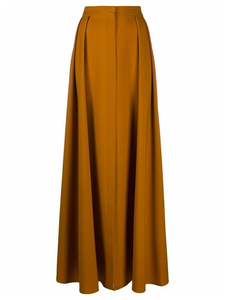 Maison Rabih Kayrouz pleated full length skirt - Yellow