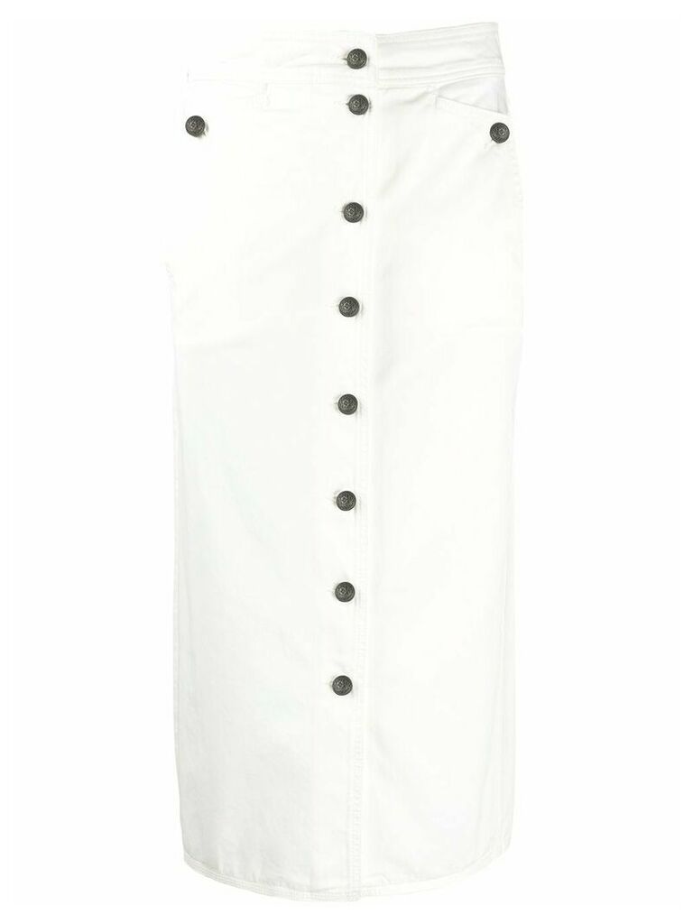 Etro high-waisted denim skirt - White