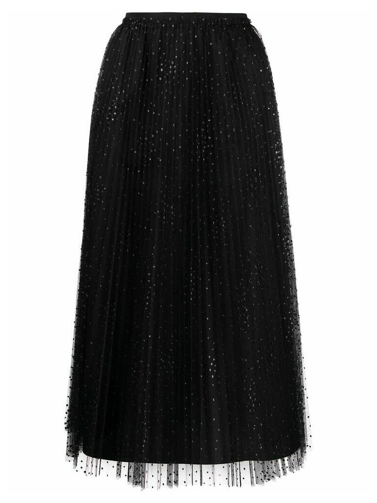 RedValentino point d'esprit tulle skirt - Black