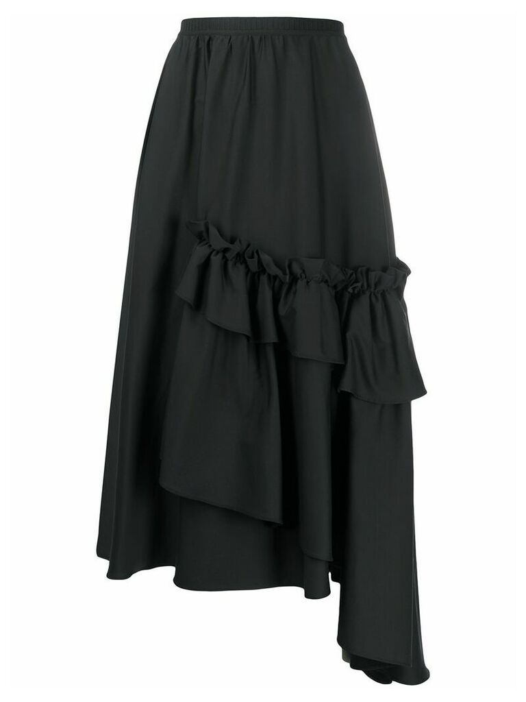 Antonio Marras asymmetric ruffled skirt - Black