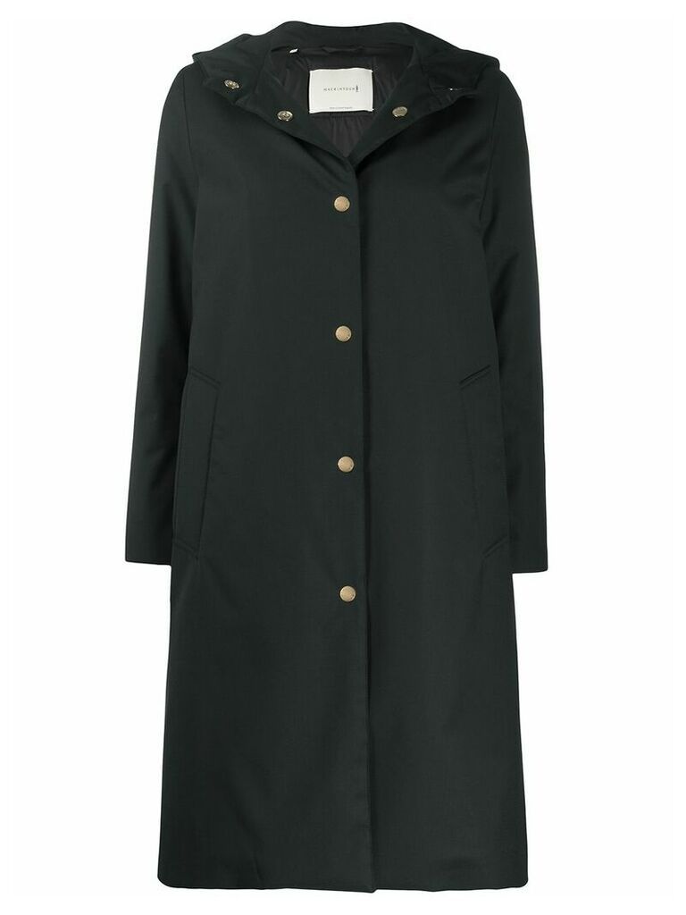 Mackintosh Chryston hooded padded raincoat - Black