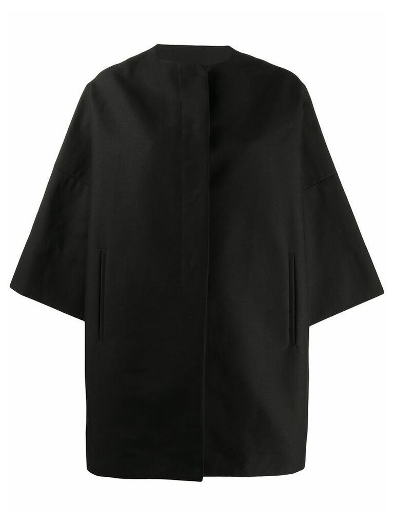 Aspesi oversized kimono coat - Black