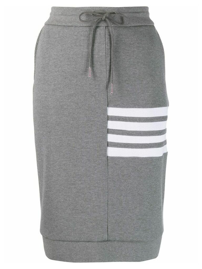 Thom Browne 4-Bar stripe skirt - Grey