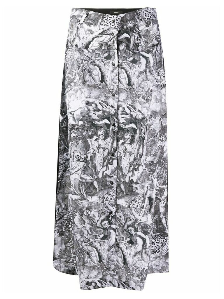 Diesel Divine Comedy print skirt - Black