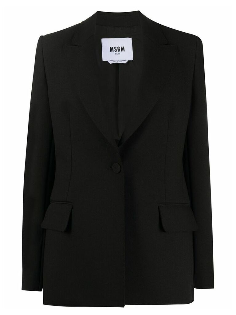MSGM peak-lapel blazer - Black