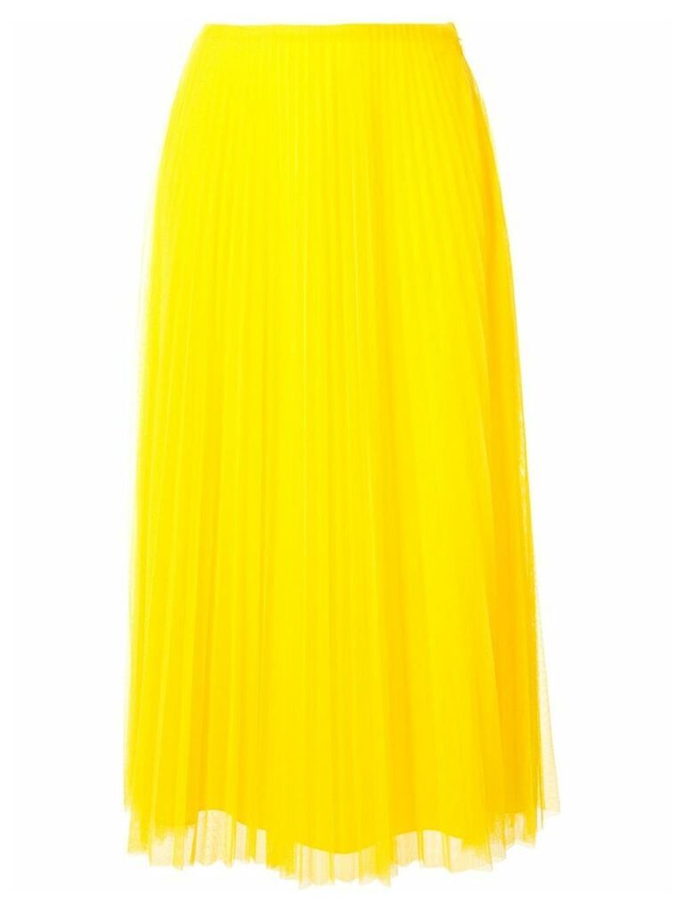 Ralph Lauren Collection pleated midi skirt - Yellow