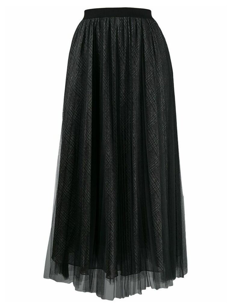 Fabiana Filippi pleated tulle skirt - Black