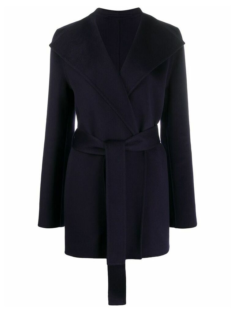 Joseph belted double-breasted coat - Blue
