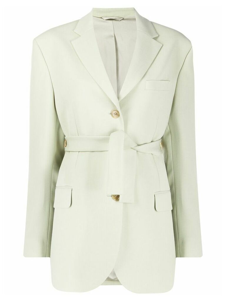 Acne Studios belted single-breasted blazer - Green