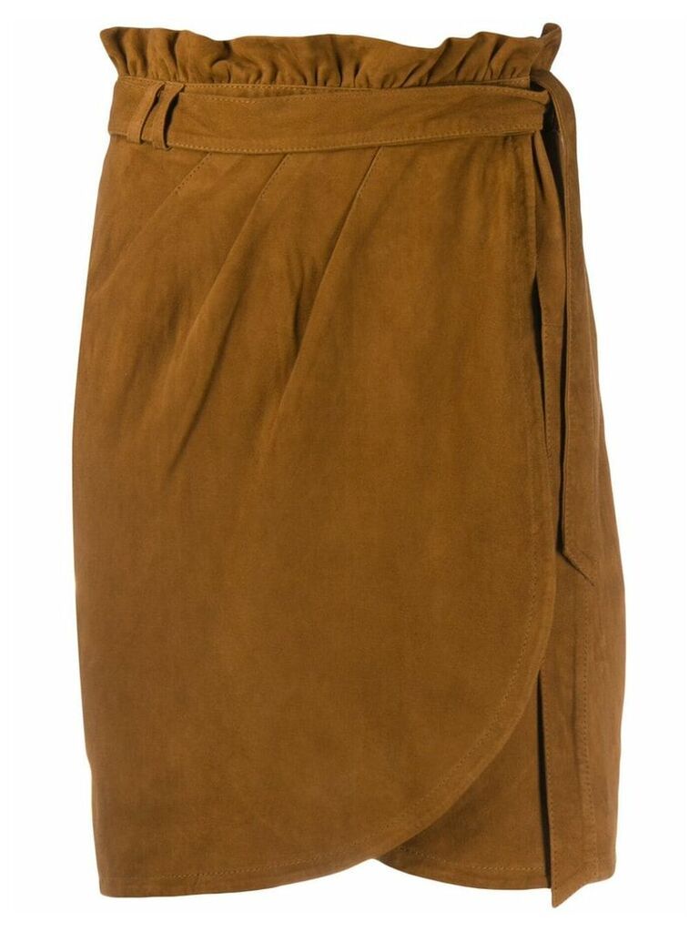 Ba & Sh suede skirt - Brown