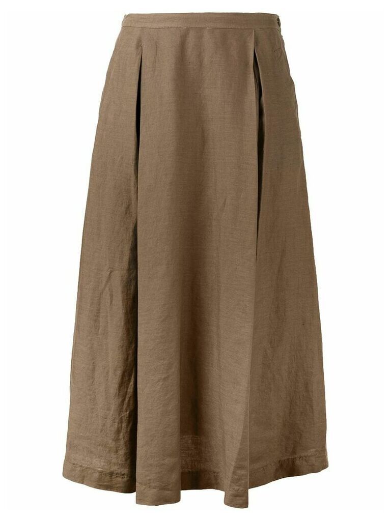 Aspesi high-waisted flared skirt - Brown