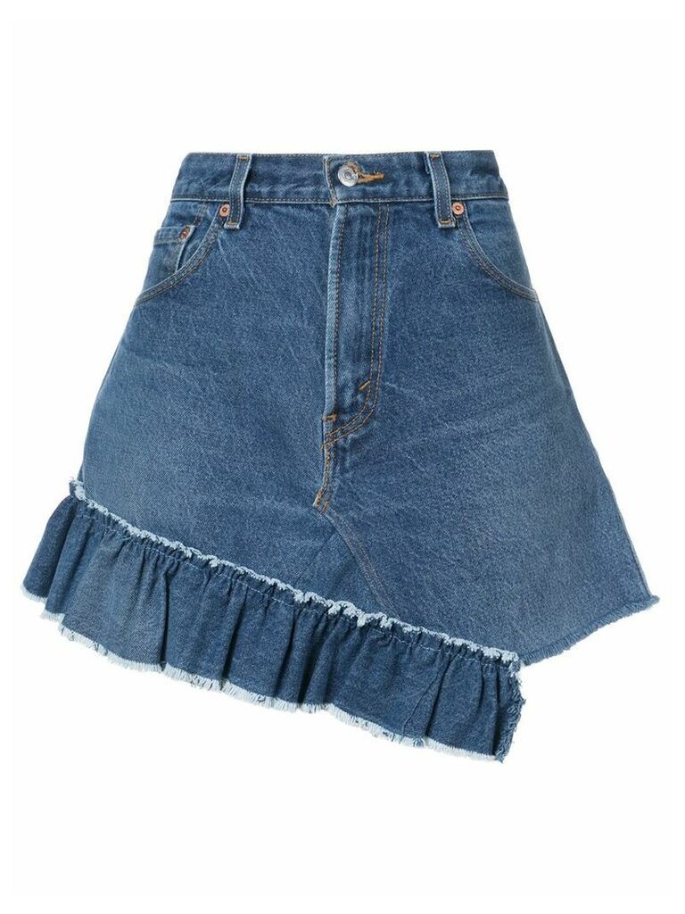 Icons reconstructed Levi's 501 skirt - Blue