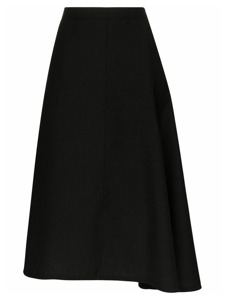 Jil Sander Mia wrap-front midi skirt - Black