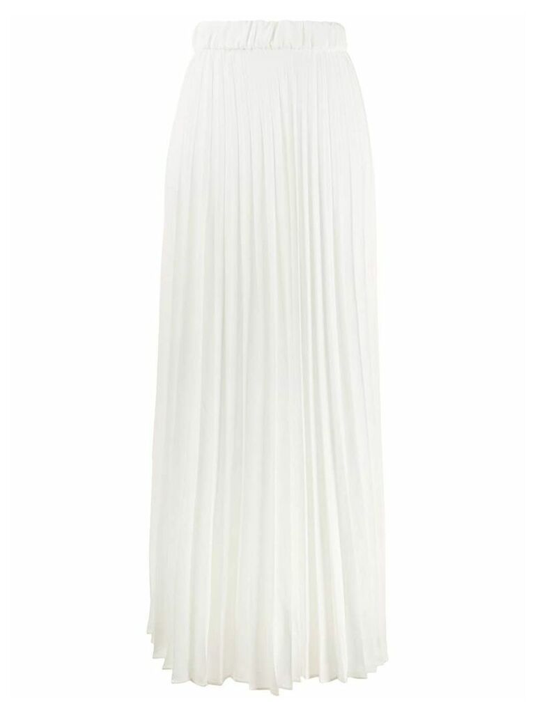 P.A.R.O.S.H. Poterex pleated skirt - White