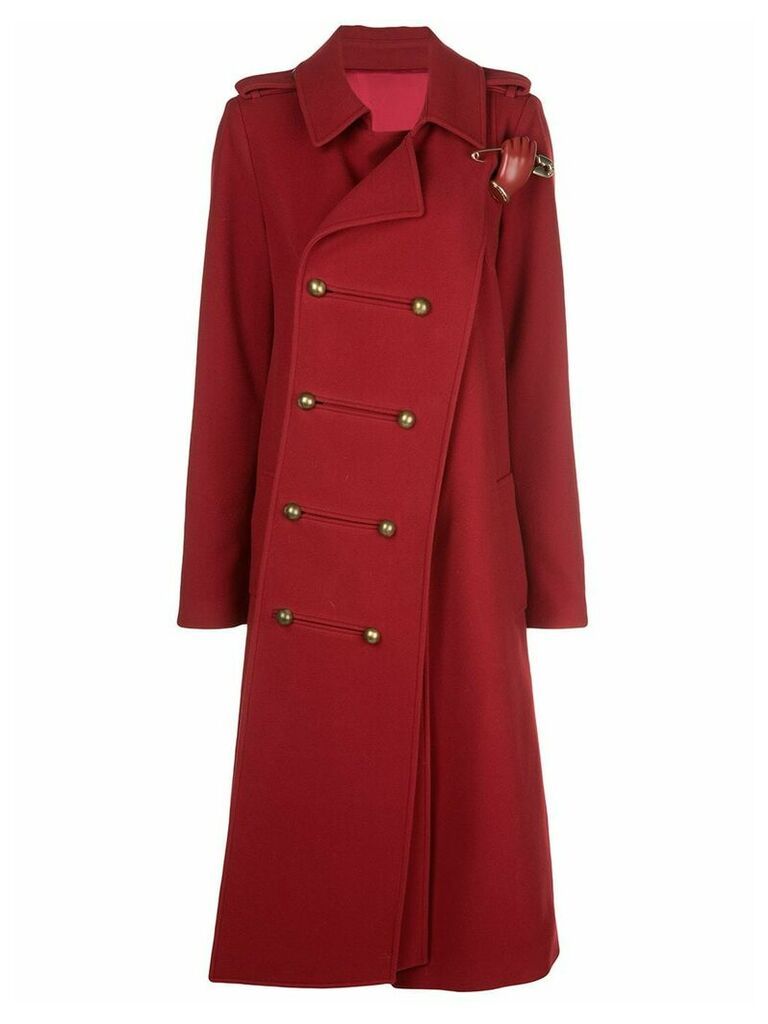 Monse twisted military coat - Red