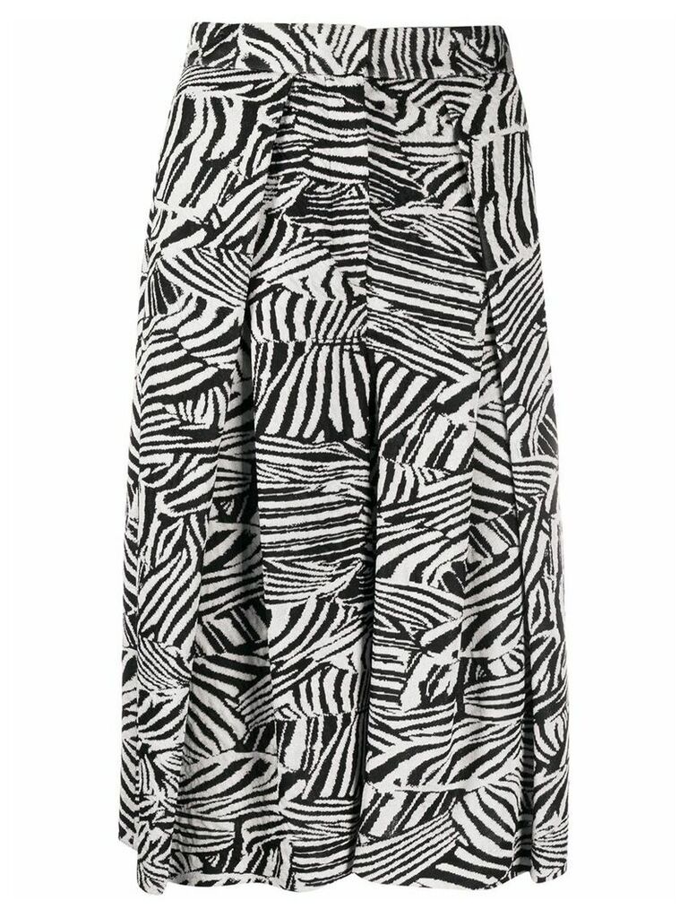 Missoni zebra-print pleated skirt - Black
