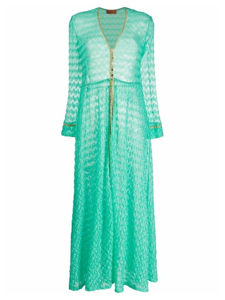 Missoni Mare lace drawstring dress - Green