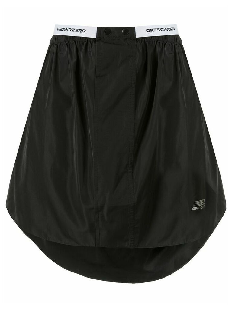 Ground Zero branded waistband skirt - Black