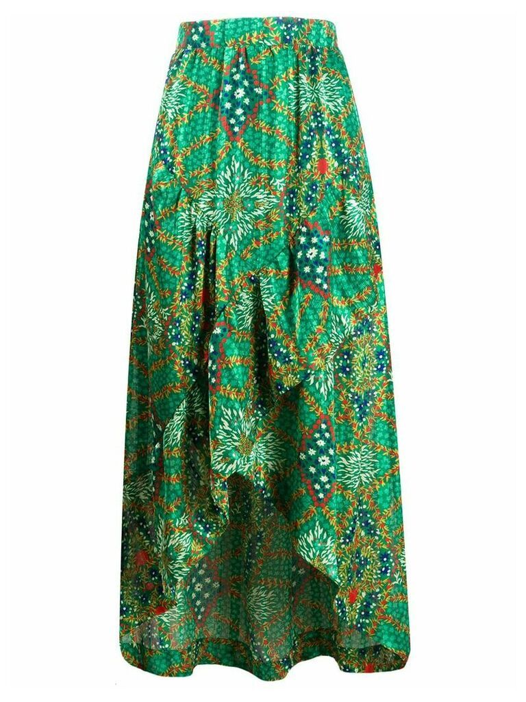 Ba & Sh Hall floral-print skirt - Green