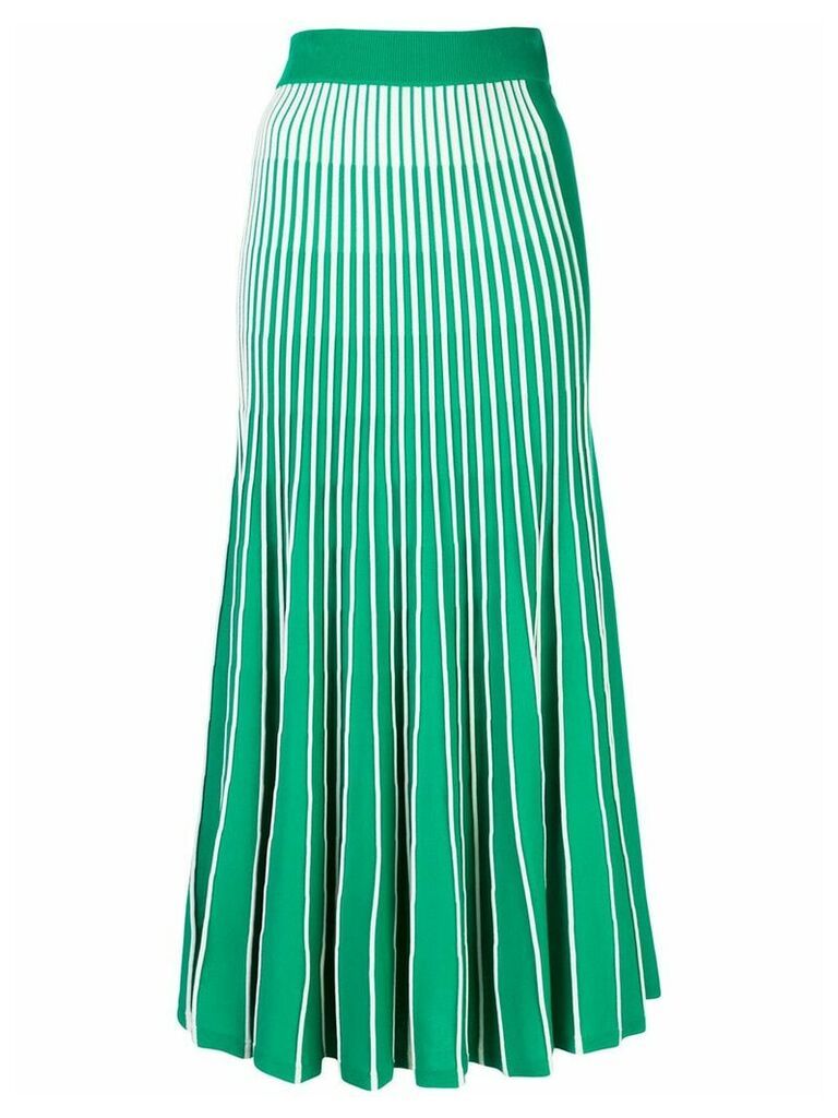 Alexis Vanie pleated midi skirt - Green