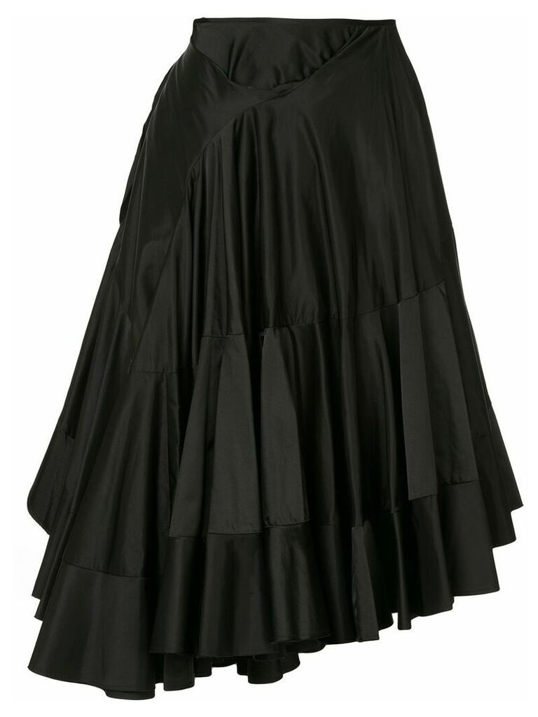 Junya Watanabe Comme des Garçons Pre-Owned ruffle skirt - Black