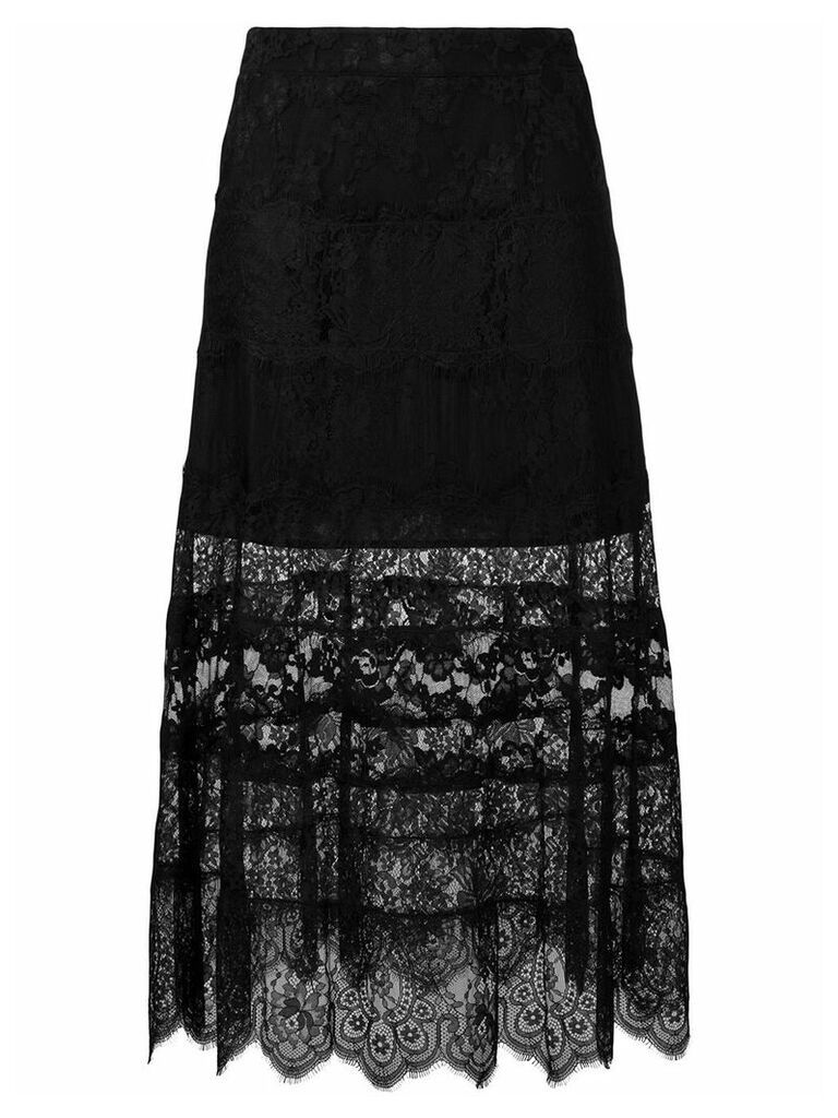 McQ Alexander McQueen lace skirt - Black