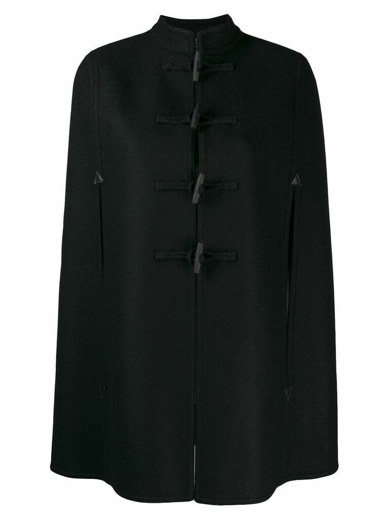 Saint Laurent duffle style cape coat - Black