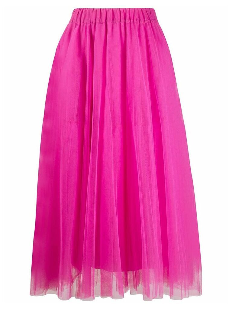 P.A.R.O.S.H. pleated tulle skirt - PINK