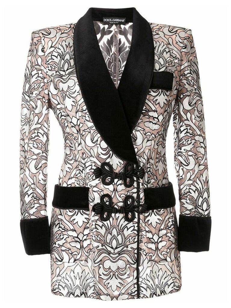 Dolce & Gabbana baroque print blazer - PINK