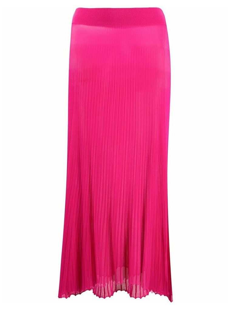 Jacquemus Helado pleated knitted skirt - PINK