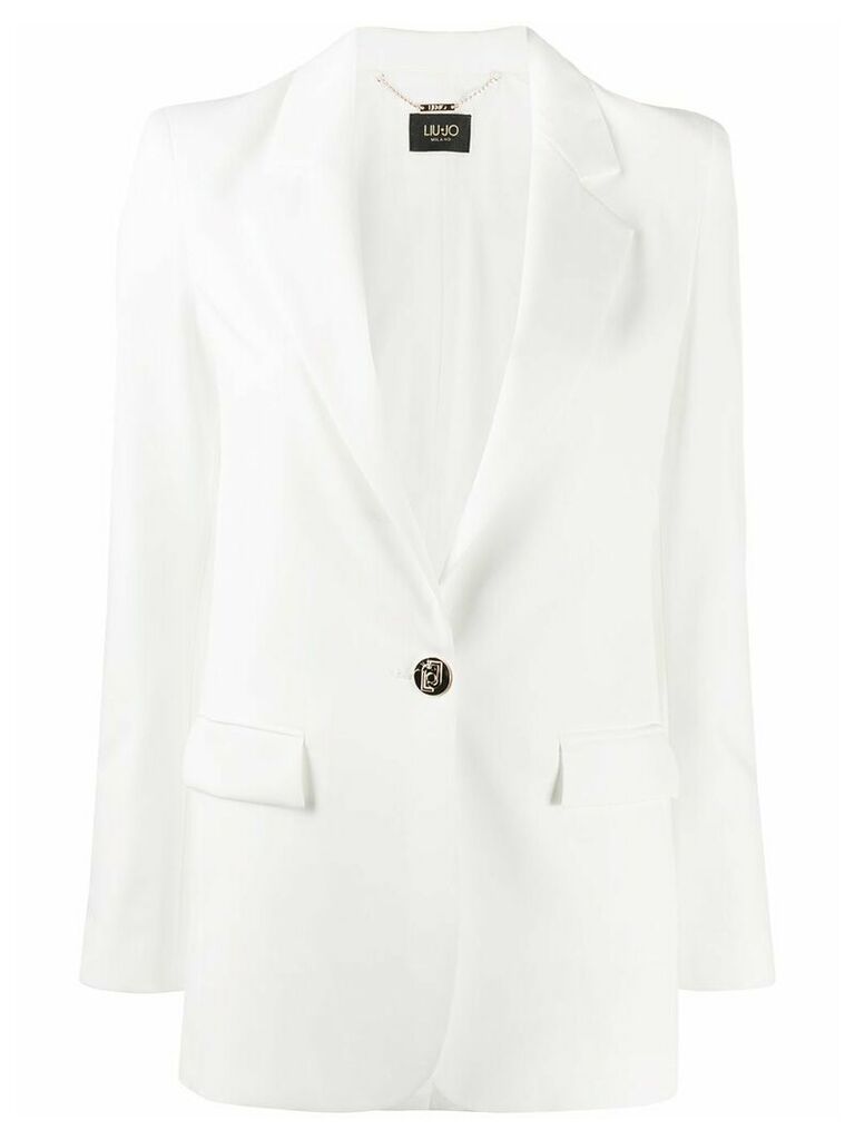 LIU JO fitted single-breasted blazer - White