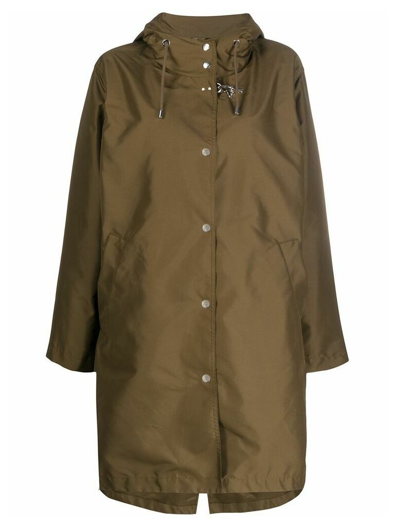 Fay hooded raincoat - Green