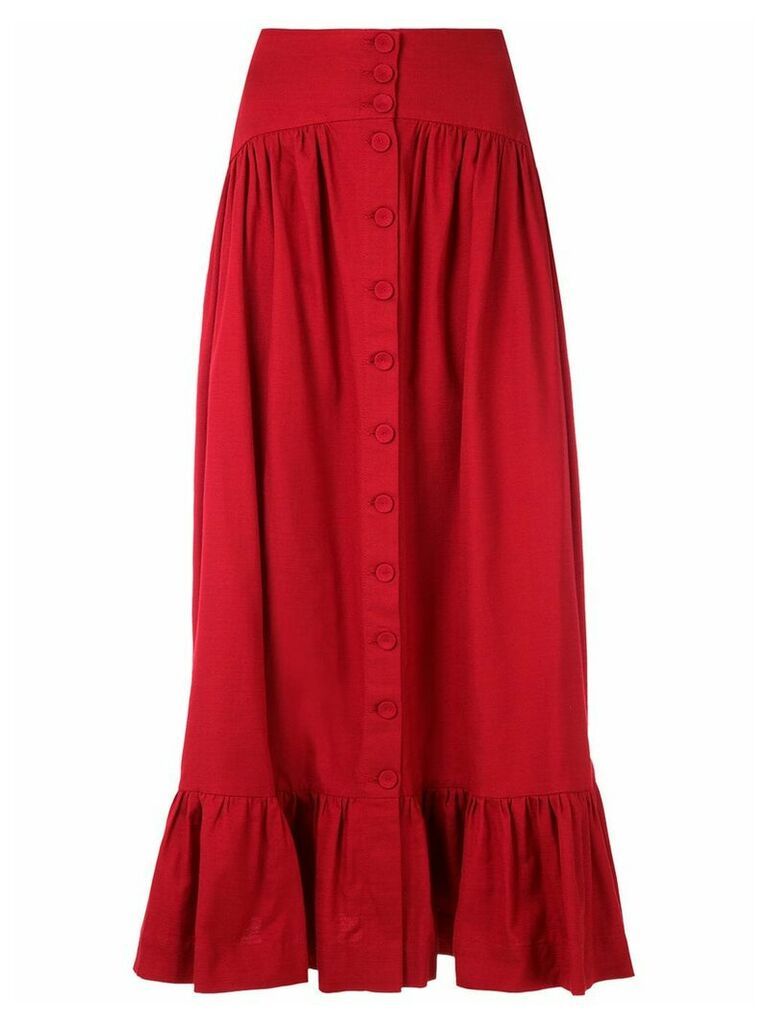 Framed Greta midi skirt - Red