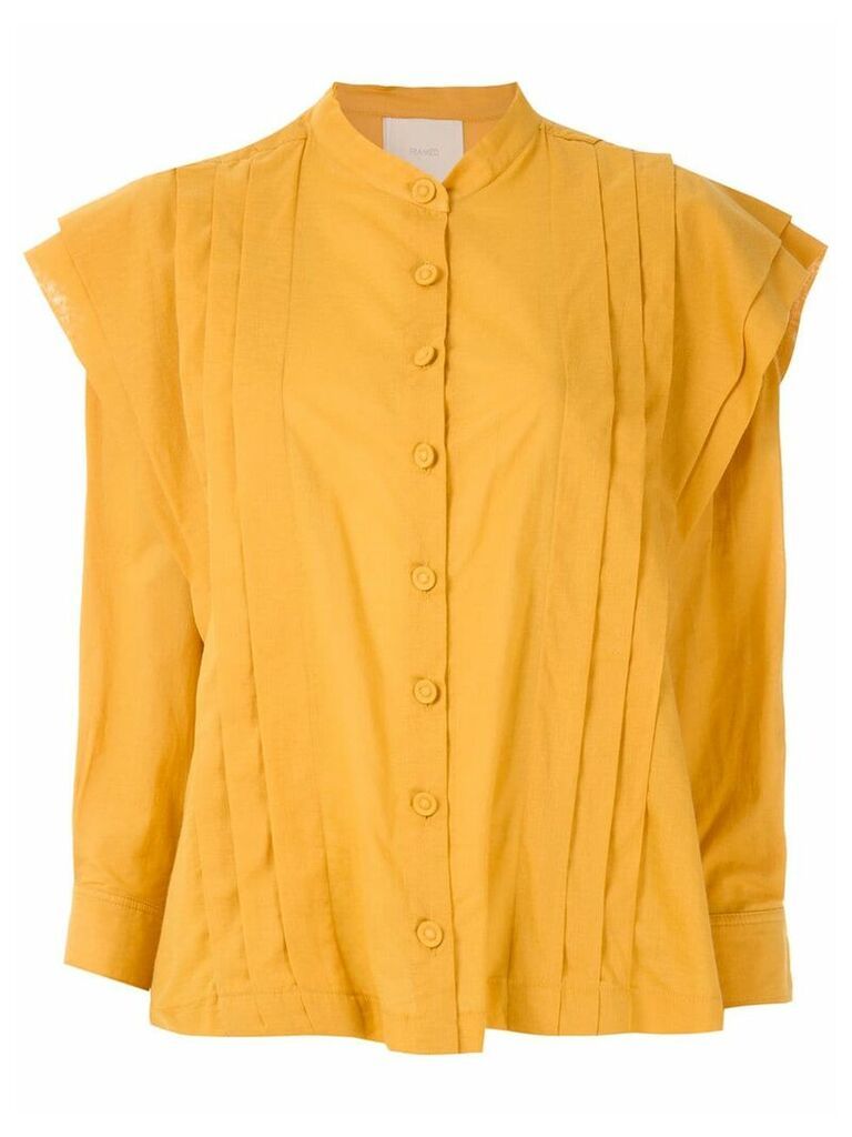 Framed Fleur long-sleeved shirt - Yellow