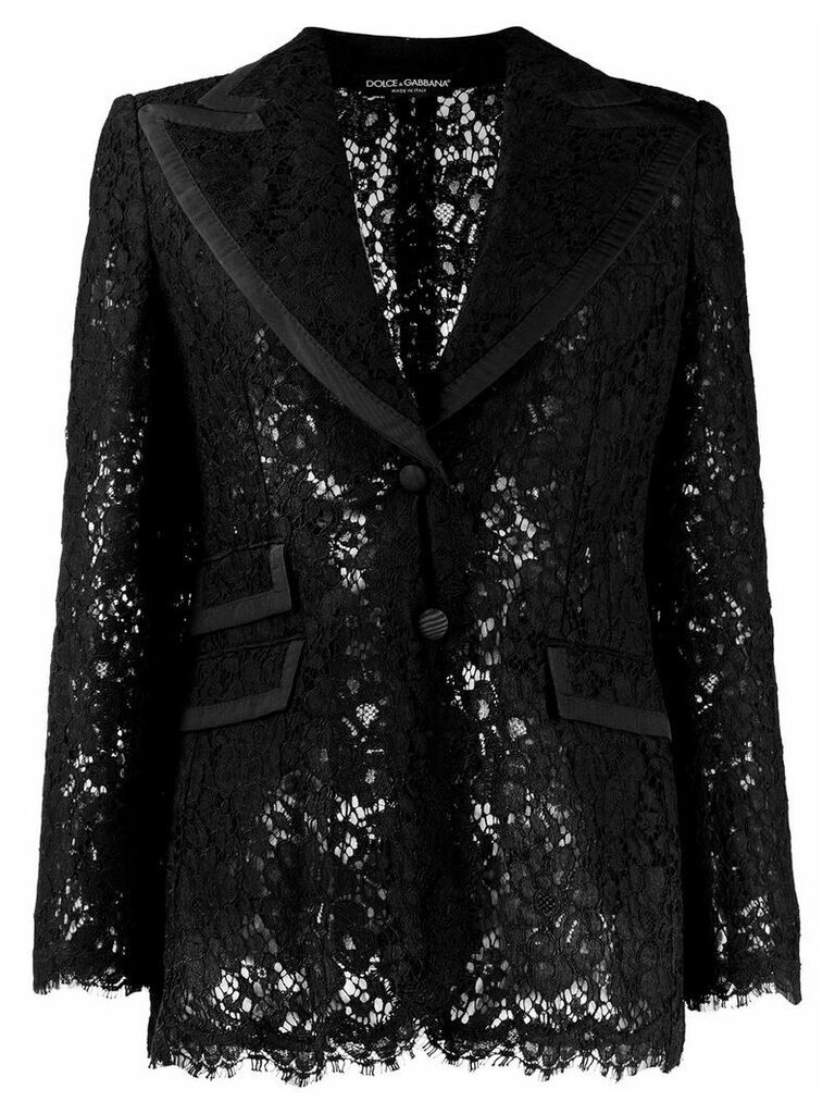 Dolce & Gabbana lace blazer - Black