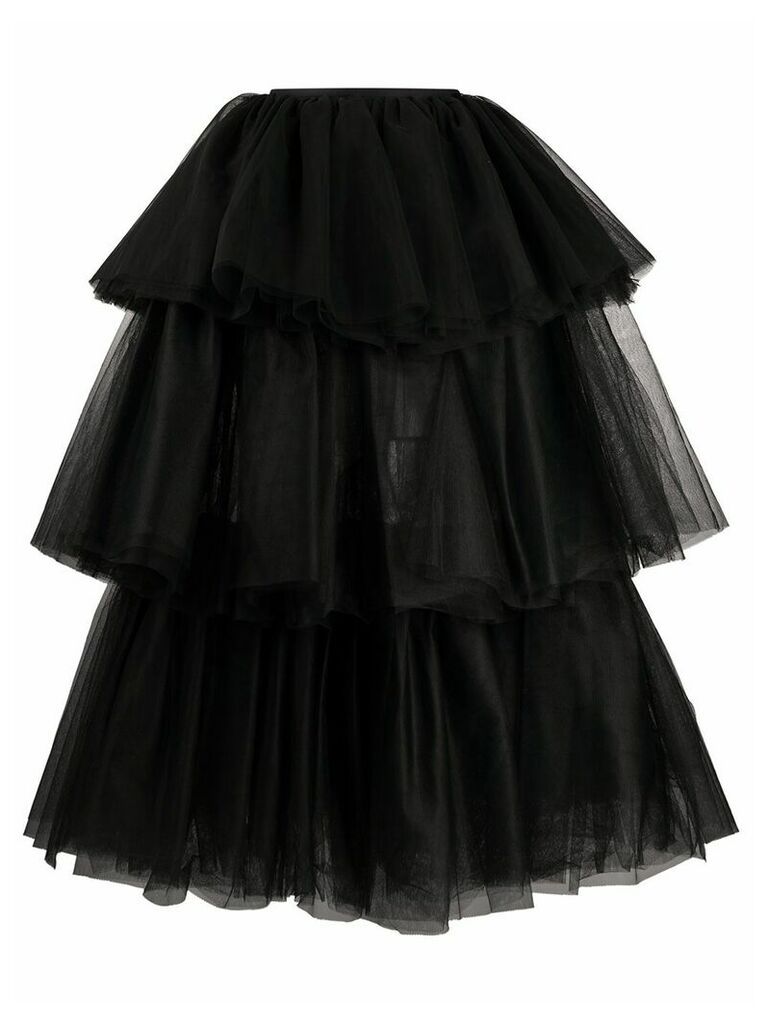 MM6 Maison Margiela tiered tulle skirt - Black