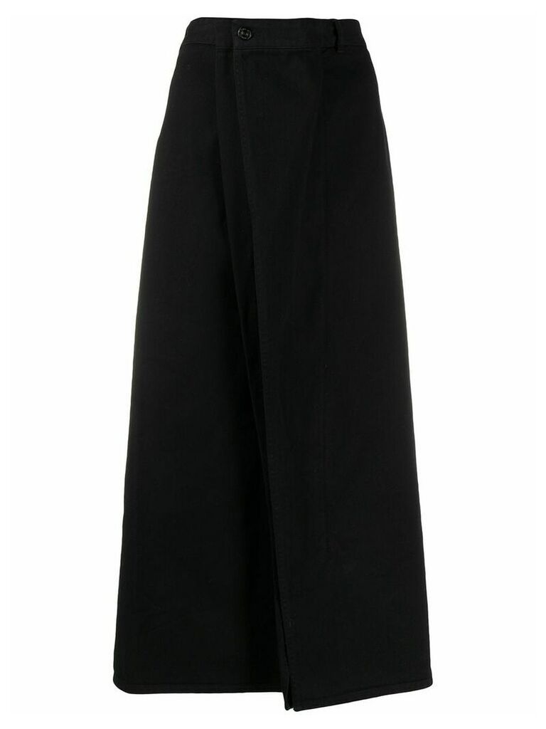 MM6 Maison Margiela denim ruffled skirt - Black