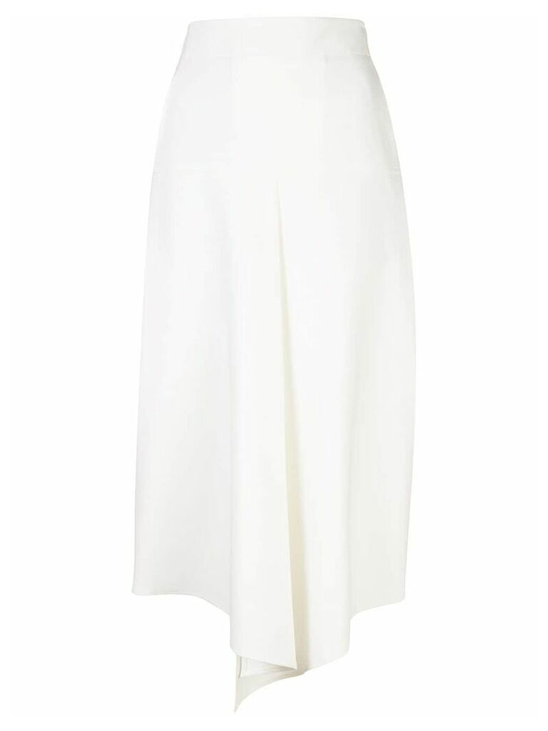 Tibi Anson stretch draped skirt - White