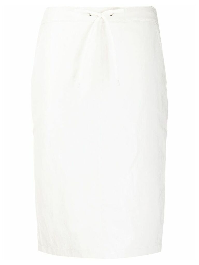 Pinko drawstring mid-length skirt - White
